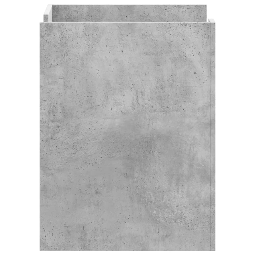 Table de chevet gris béton 45x50x65 cm bois d'ingénierie - XIOS