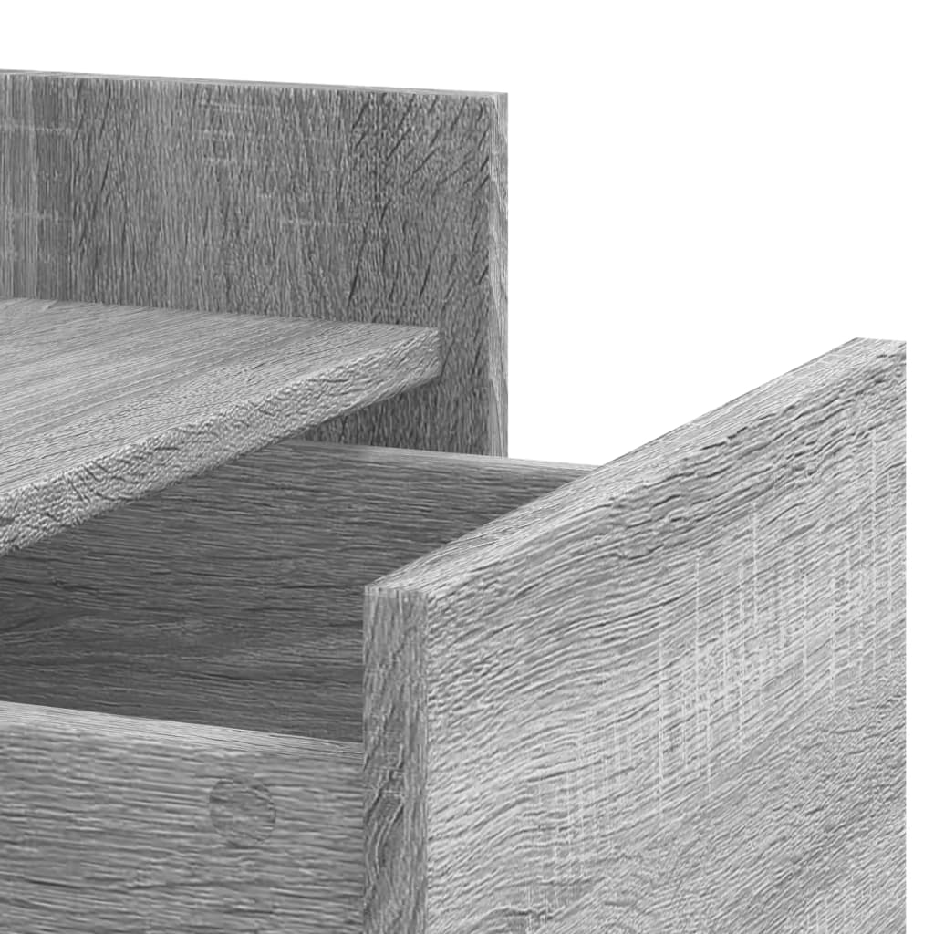 Table de chevet sonoma gris 45x50x65 cm bois d'ingénierie - XIOS