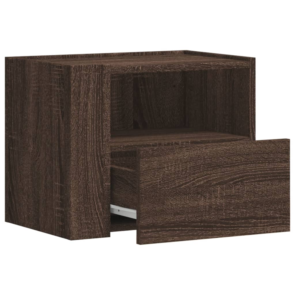 Tables de chevet murales 2 pcs chêne marron 45x30x35 cm - XIOS