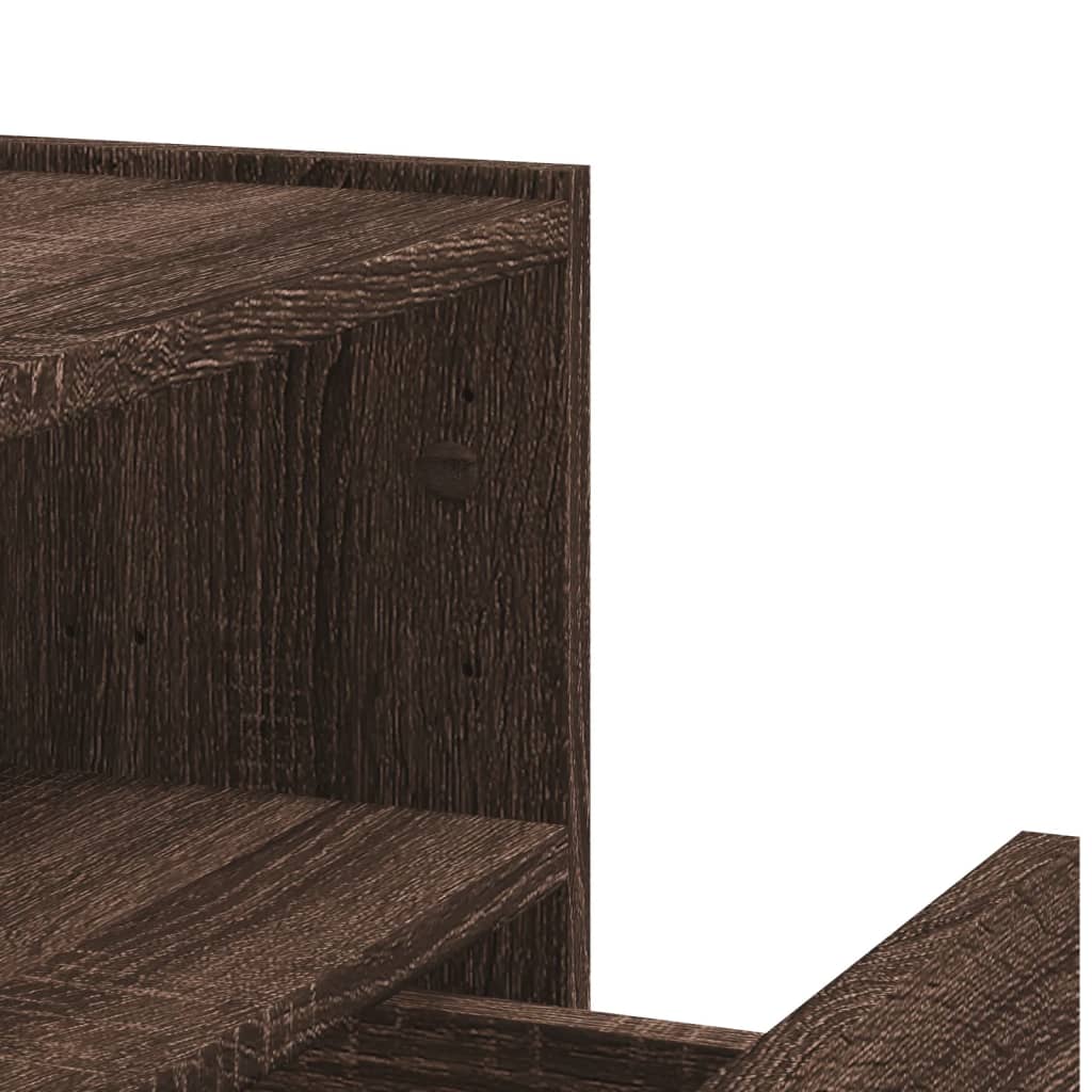 Tables de chevet murales 2 pcs chêne marron 45x30x35 cm - XIOS