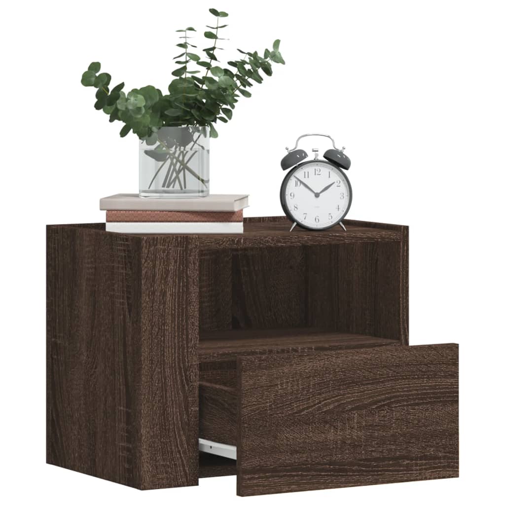 Tables de chevet murales 2 pcs chêne marron 45x30x35 cm - XIOS