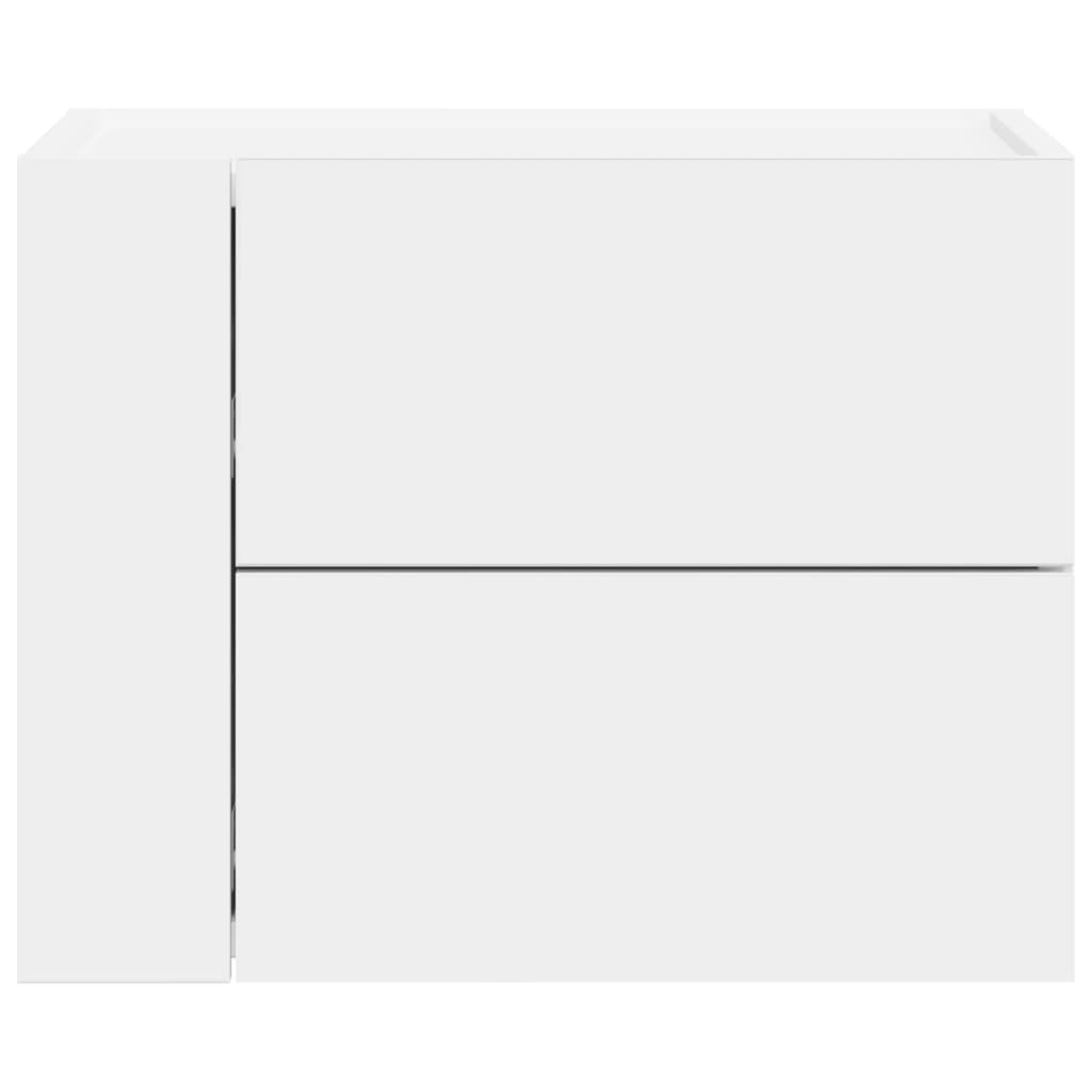 Table de chevet murale blanc 45x30x35 cm - XIOS