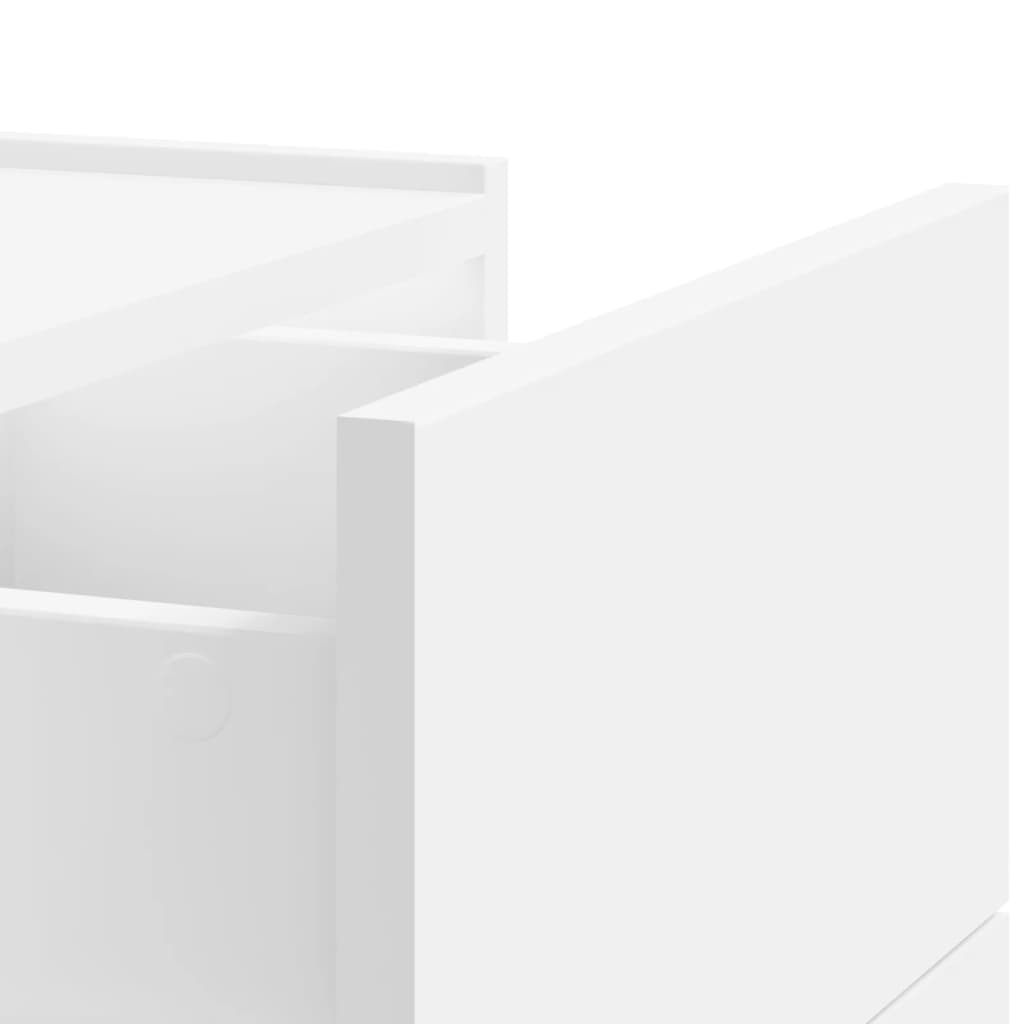 Table de chevet murale blanc 45x30x35 cm - XIOS