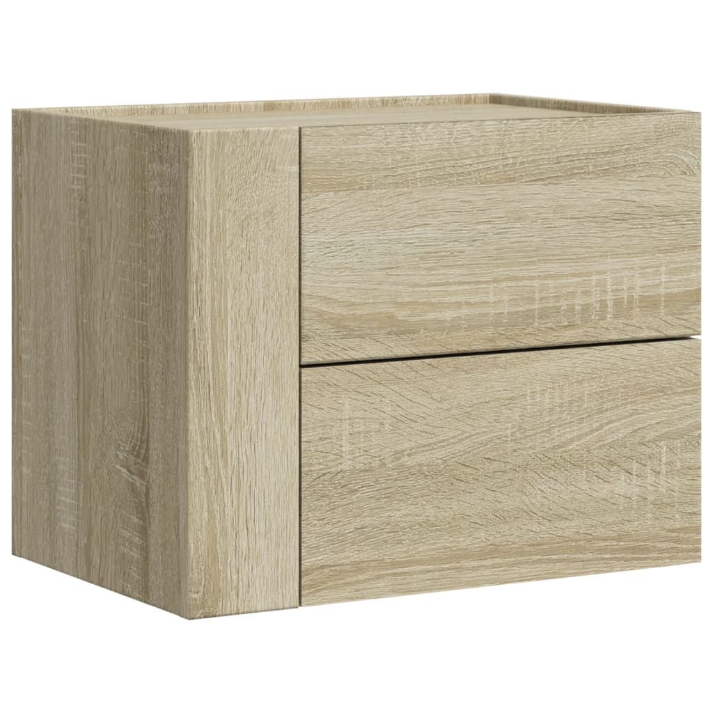 Tables de chevet murales 2 pcs chêne sonoma 45x30x35 cm - XIOS