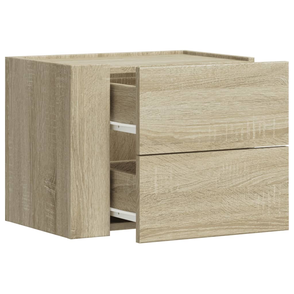 Tables de chevet murales 2 pcs chêne sonoma 45x30x35 cm - XIOS