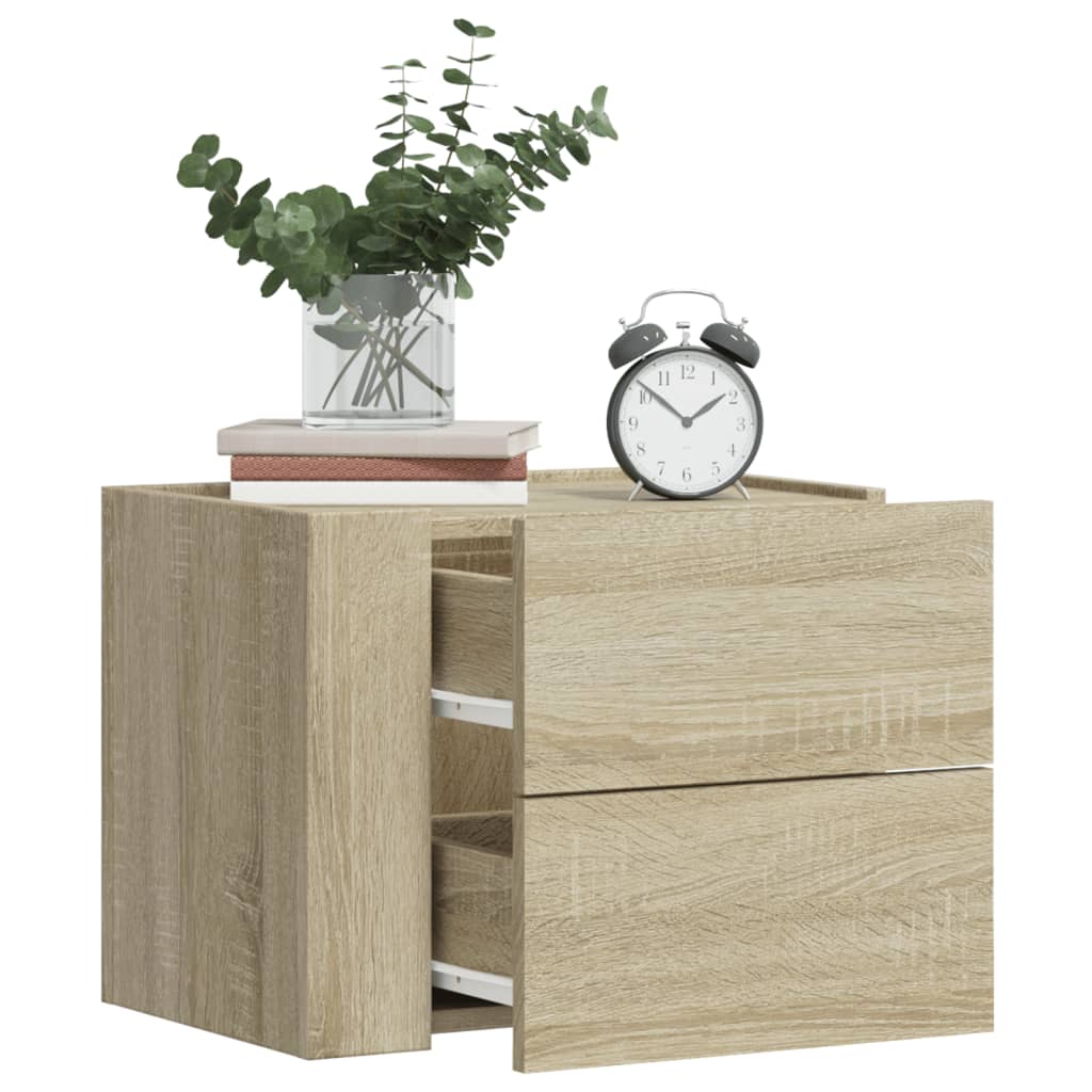 Tables de chevet murales 2 pcs chêne sonoma 45x30x35 cm - XIOS