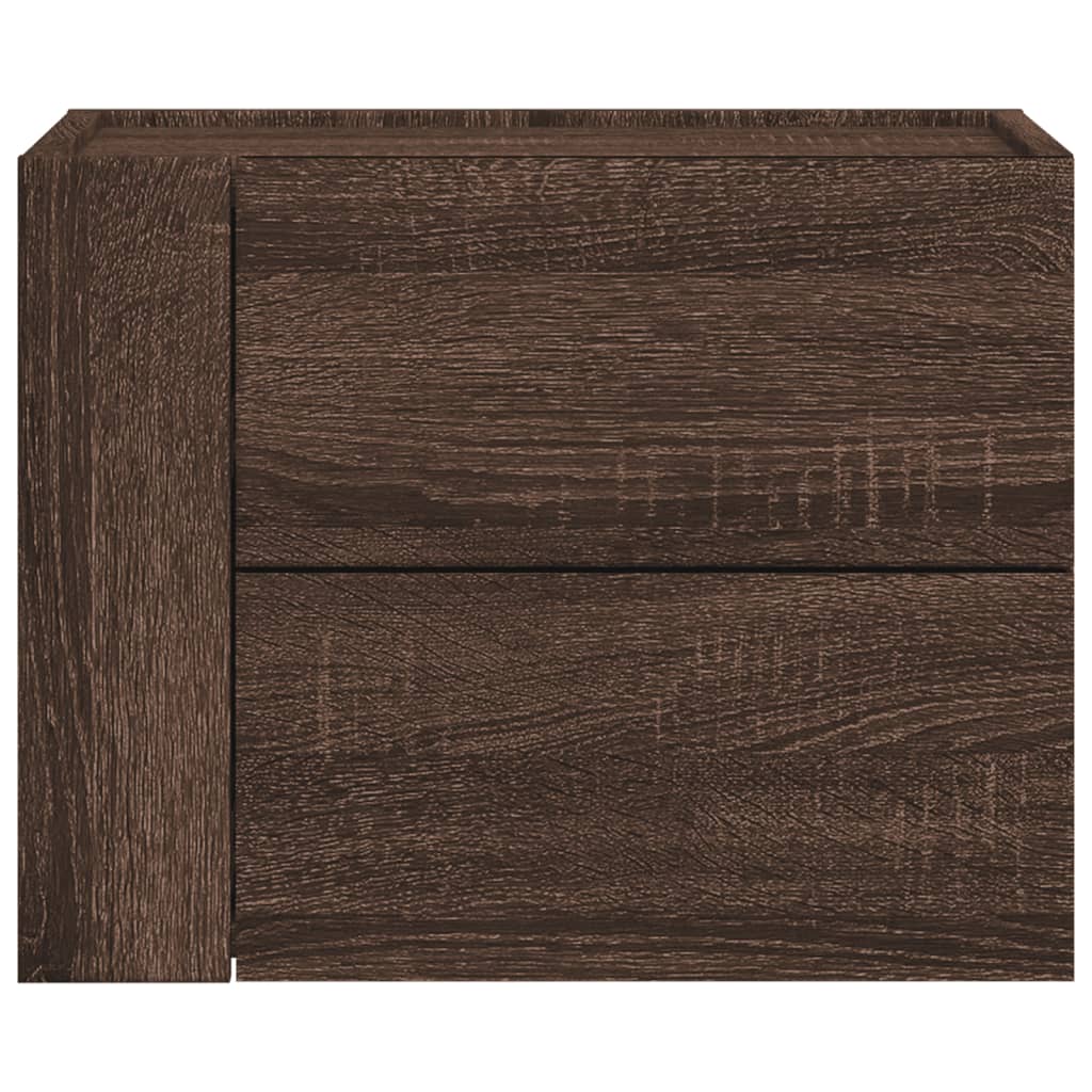Tables de chevet murales 2 pcs chêne marron 45x30x35 cm - XIOS