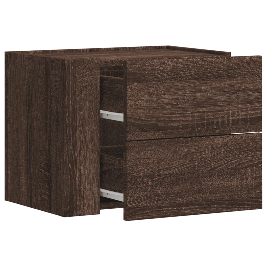 Tables de chevet murales 2 pcs chêne marron 45x30x35 cm - XIOS