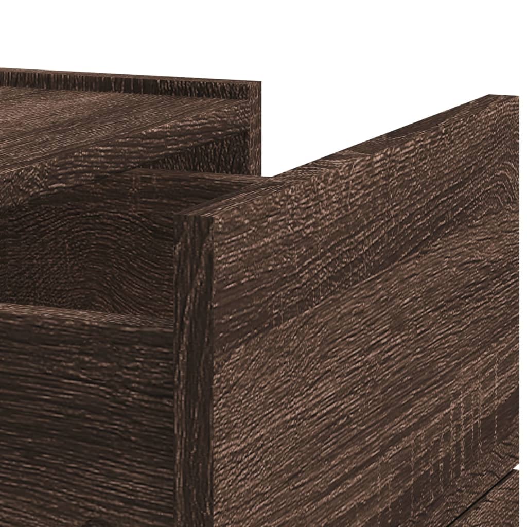 Tables de chevet murales 2 pcs chêne marron 45x30x35 cm - XIOS