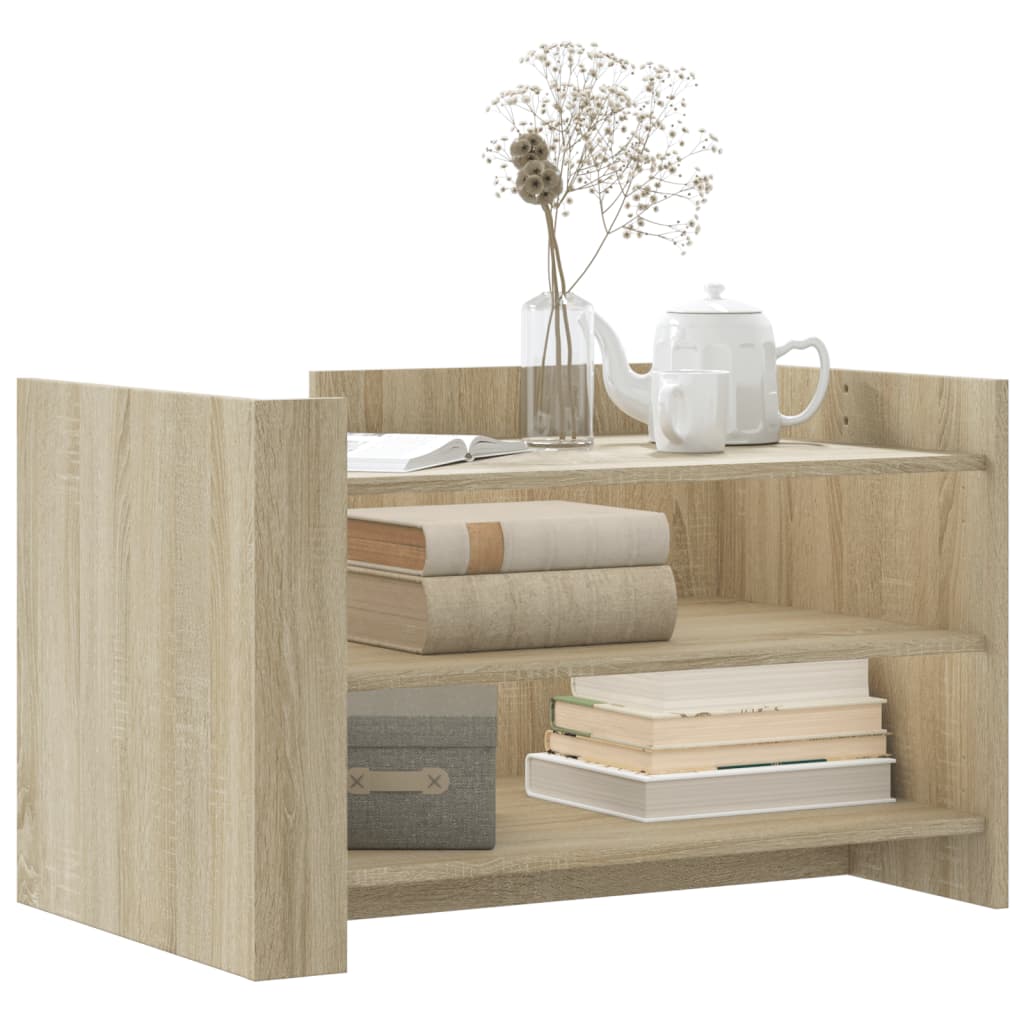 Table basse chêne sonoma 80x50x50 cm bois d'ingénierie - XIOS