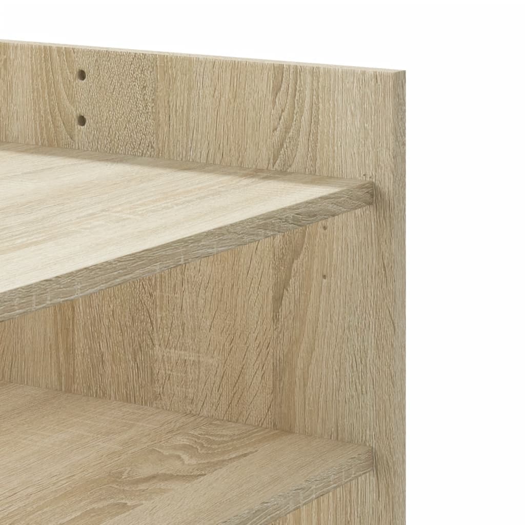 Table basse chêne sonoma 80x50x50 cm bois d'ingénierie - XIOS