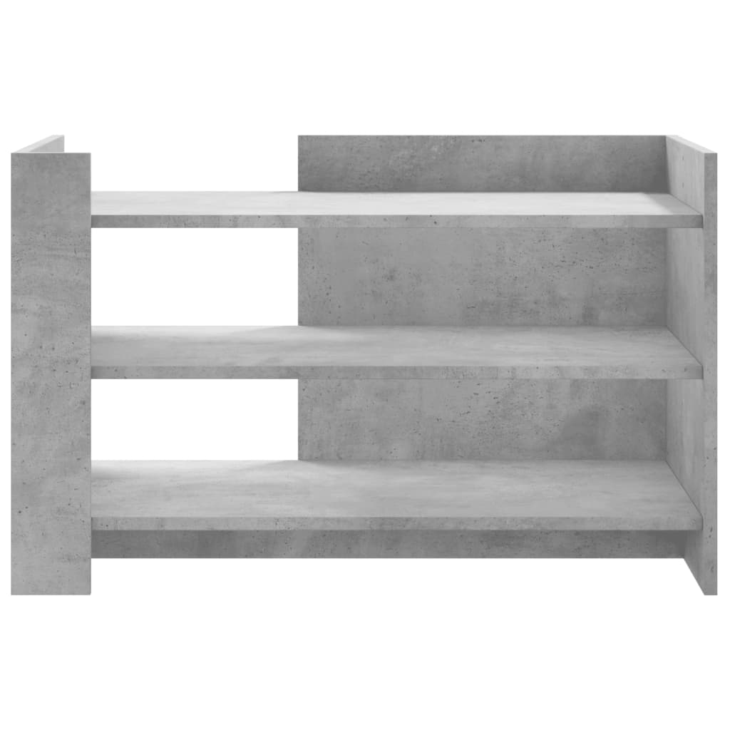 Table basse gris béton 80x50x50 cm bois d'ingénierie - XIOS