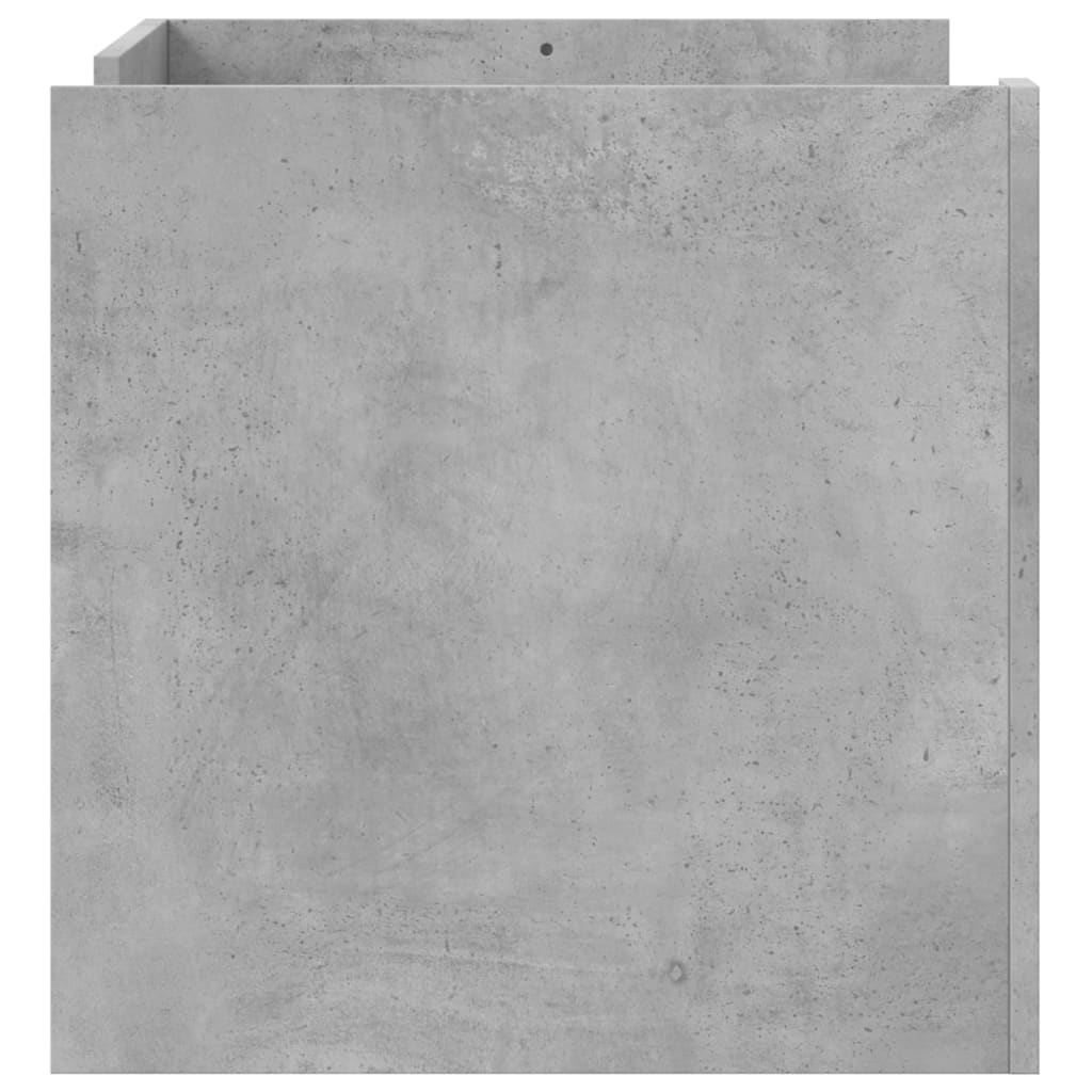 Table basse gris béton 80x50x50 cm bois d'ingénierie - XIOS
