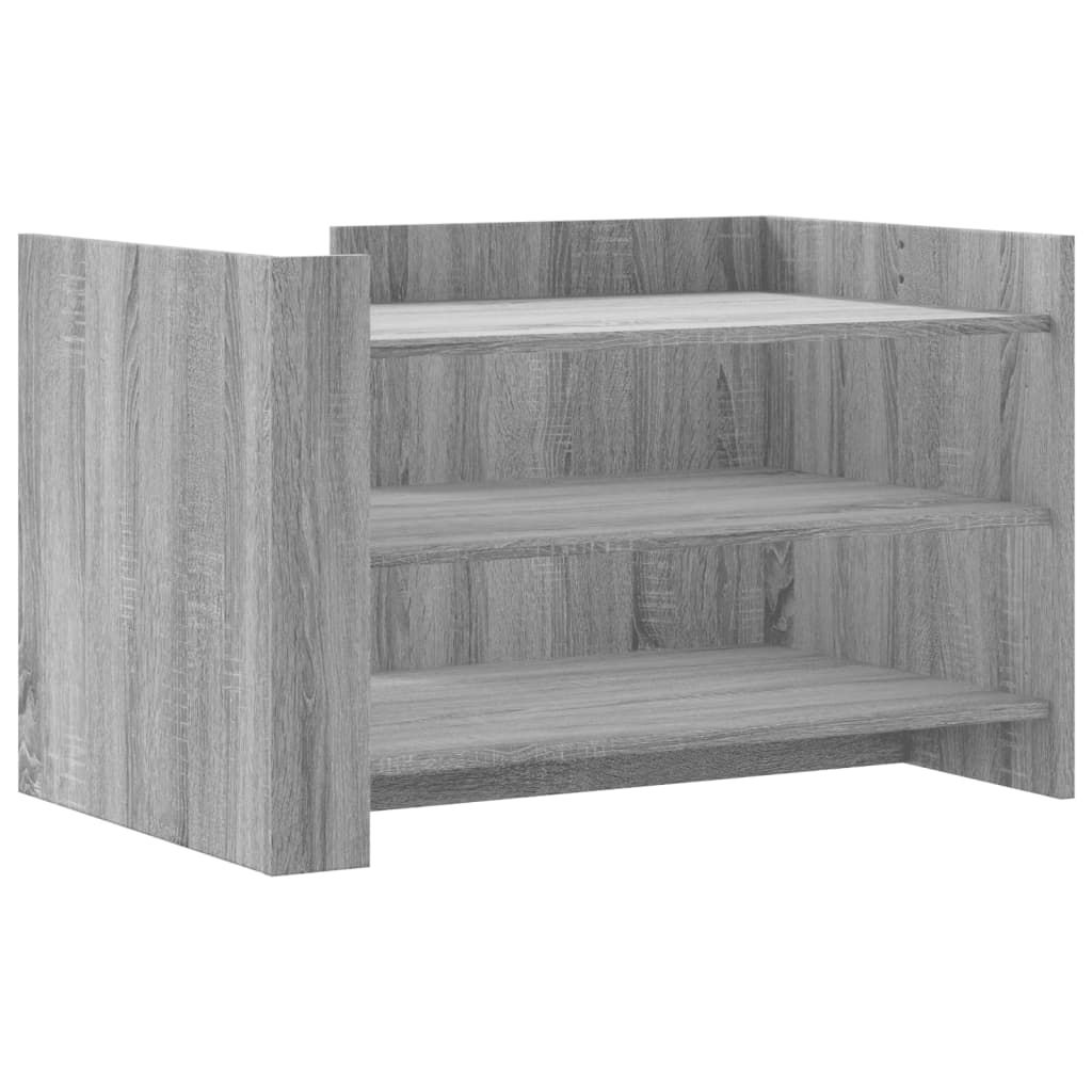 Table basse sonoma gris 80x50x50 cm bois d'ingénierie - XIOS