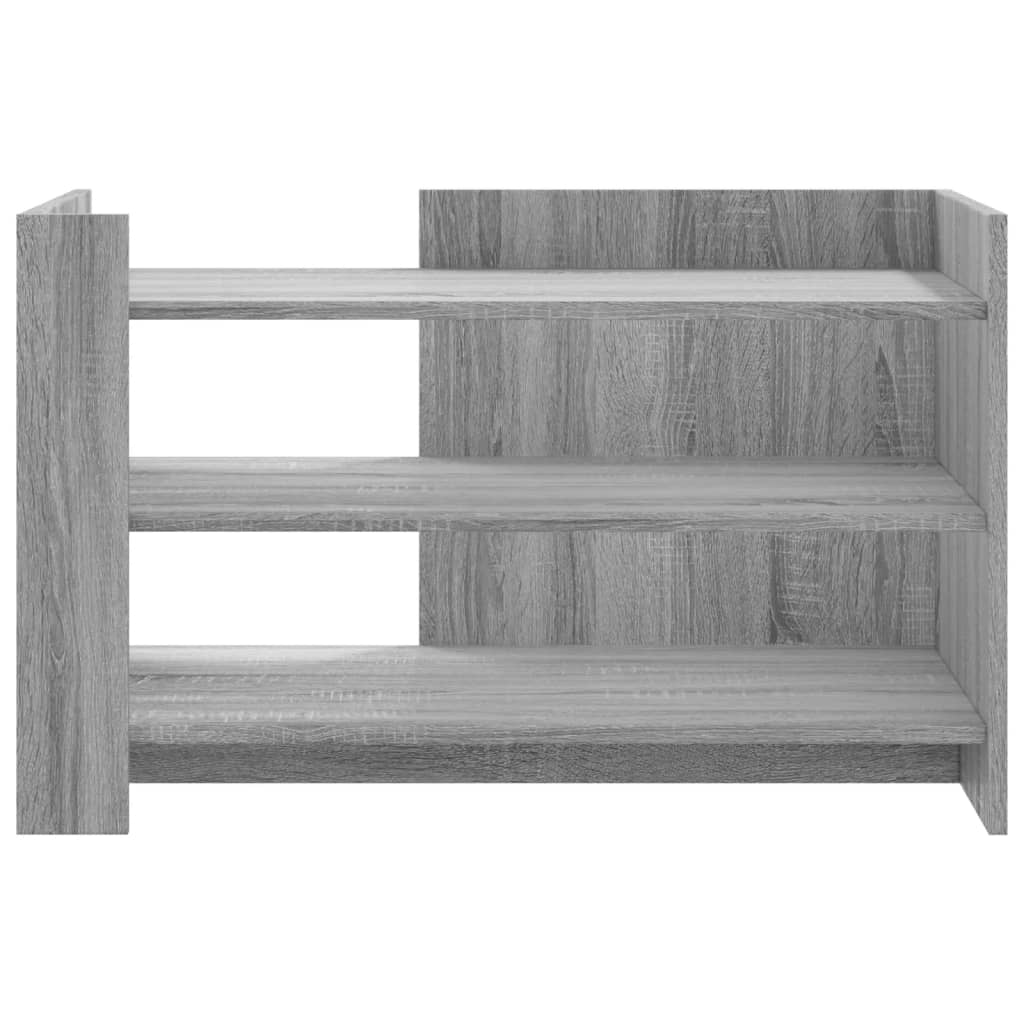Table basse sonoma gris 80x50x50 cm bois d'ingénierie - XIOS