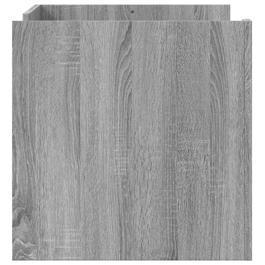 Table basse sonoma gris 80x50x50 cm bois d'ingénierie - XIOS
