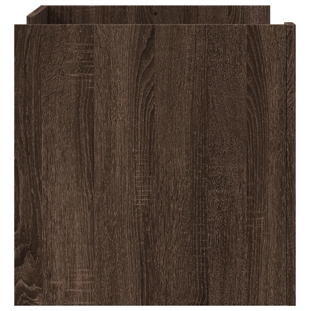 Table basse chêne marron 80x50x50 cm Bois d'ingénierie XIOS
