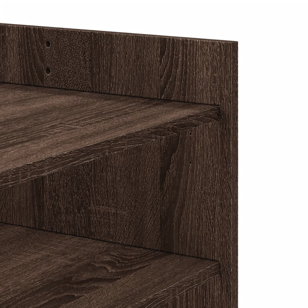 Table basse chêne marron 80x50x50 cm Bois d'ingénierie XIOS