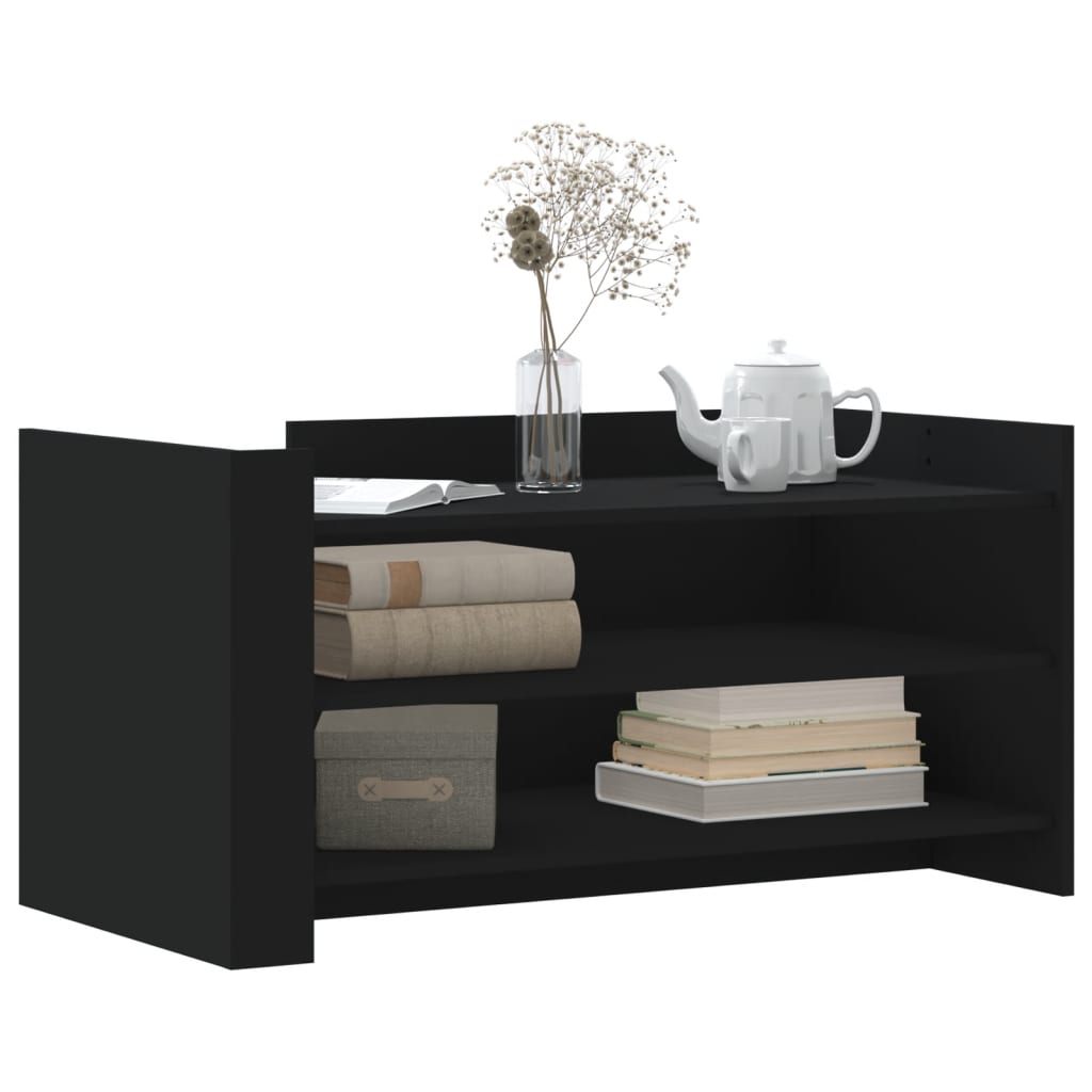Table basse noir 100x50x50 cm bois d'ingénierie - XIOS