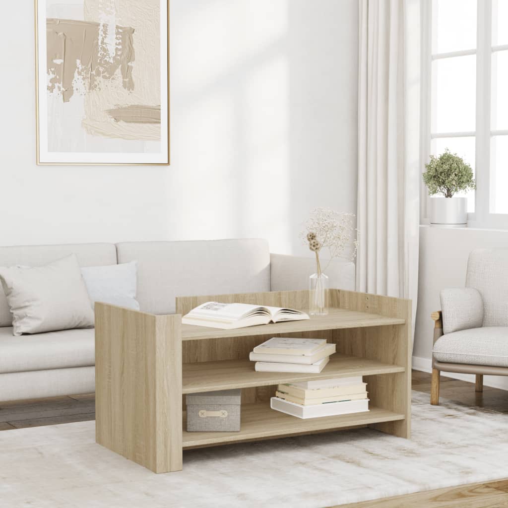 Table basse chêne sonoma 100x50x50 cm bois d'ingénierie - XIOS