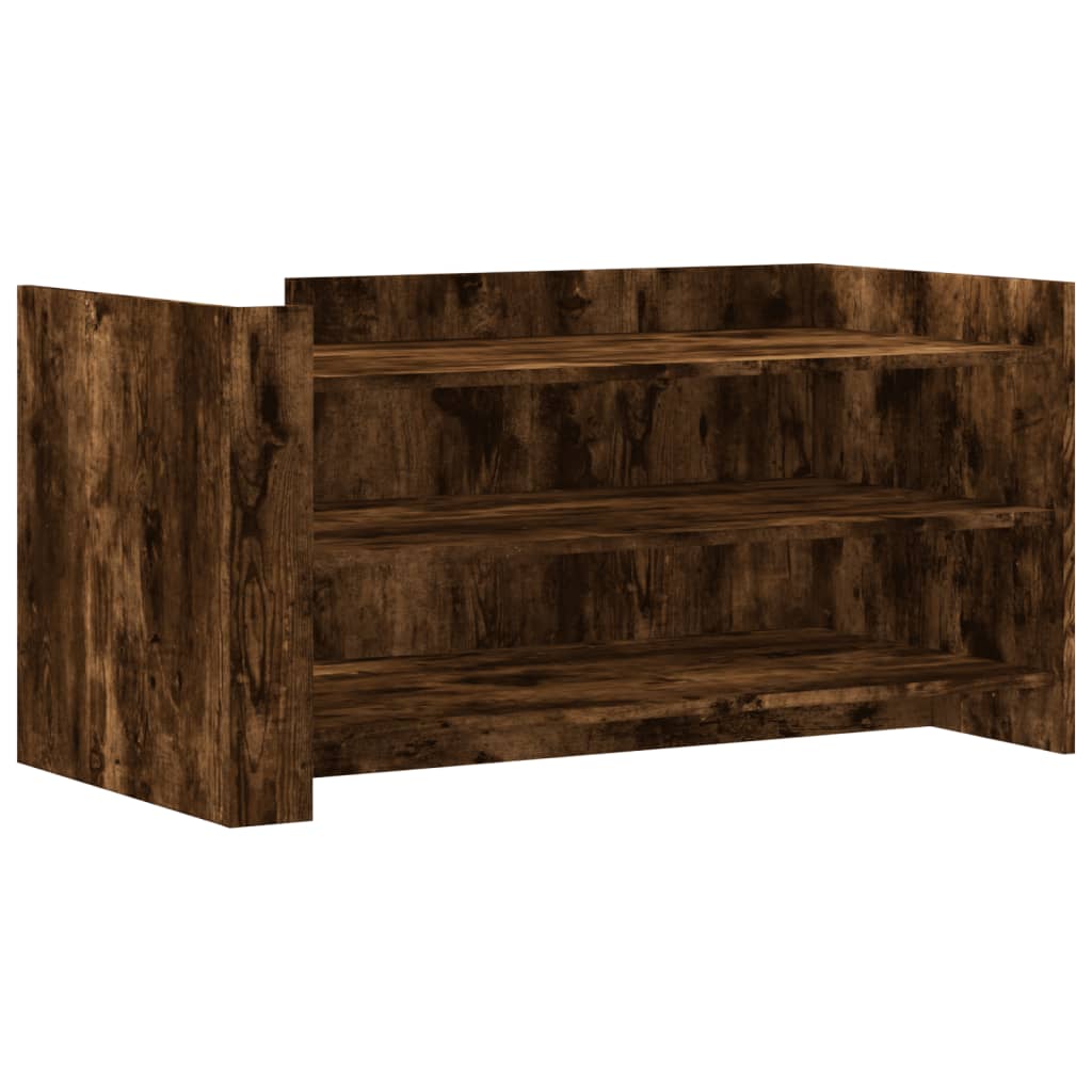 Table basse chêne fumé 100x50x50 cm bois d'ingénierie - XIOS