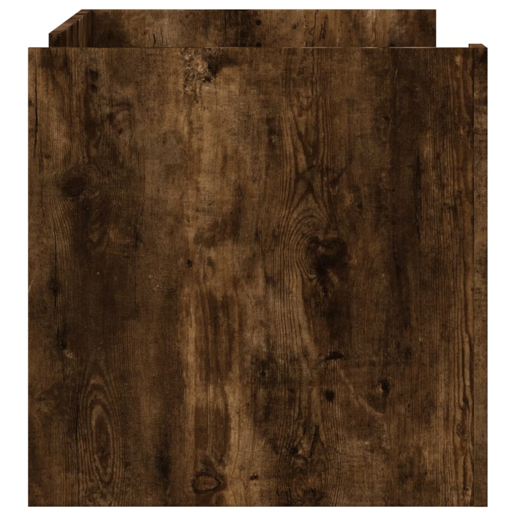 Table basse chêne fumé 100x50x50 cm bois d'ingénierie - XIOS