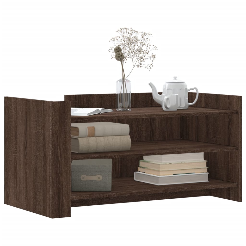 Table basse chêne marron 100x50x50 cm bois d'ingénierie - XIOS