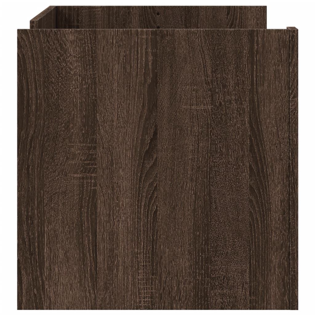Table basse chêne marron 100x50x50 cm bois d'ingénierie - XIOS