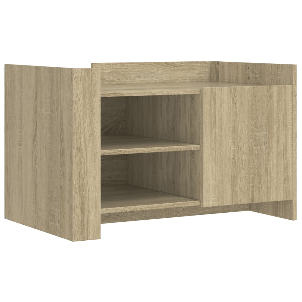Table basse chêne sonoma 80x50x50 cm bois d'ingénierie - XIOS