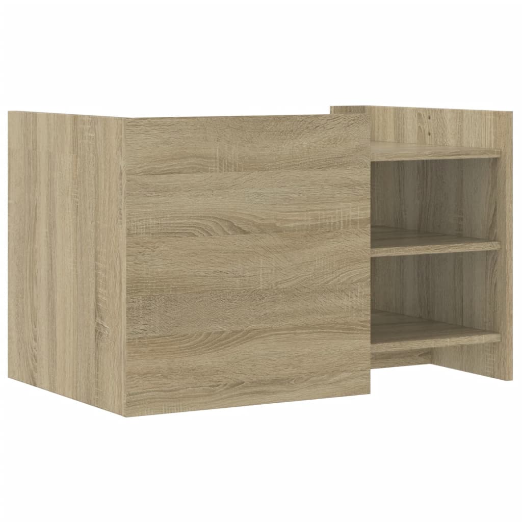 Table basse chêne sonoma 80x50x50 cm bois d'ingénierie - XIOS
