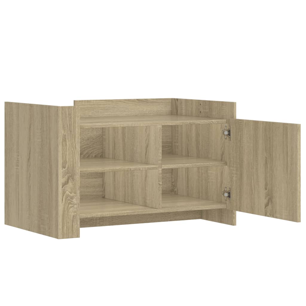 Table basse chêne sonoma 80x50x50 cm bois d'ingénierie - XIOS