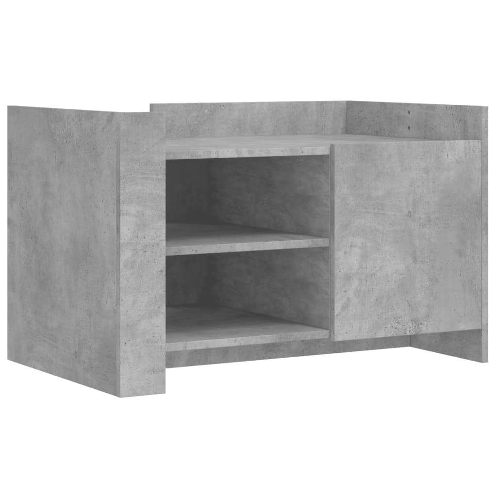 Table basse gris béton 80x50x50 cm bois d'ingénierie - XIOS