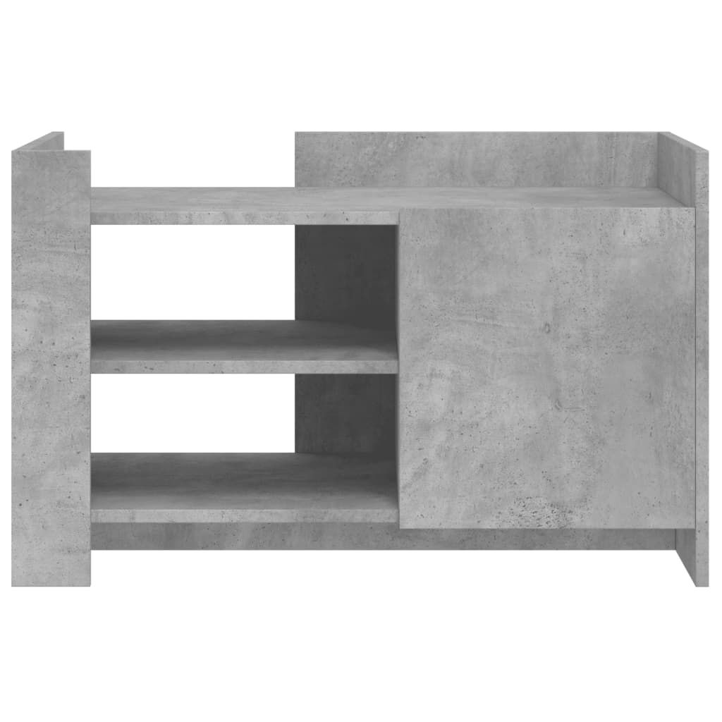 Table basse gris béton 80x50x50 cm bois d'ingénierie - XIOS