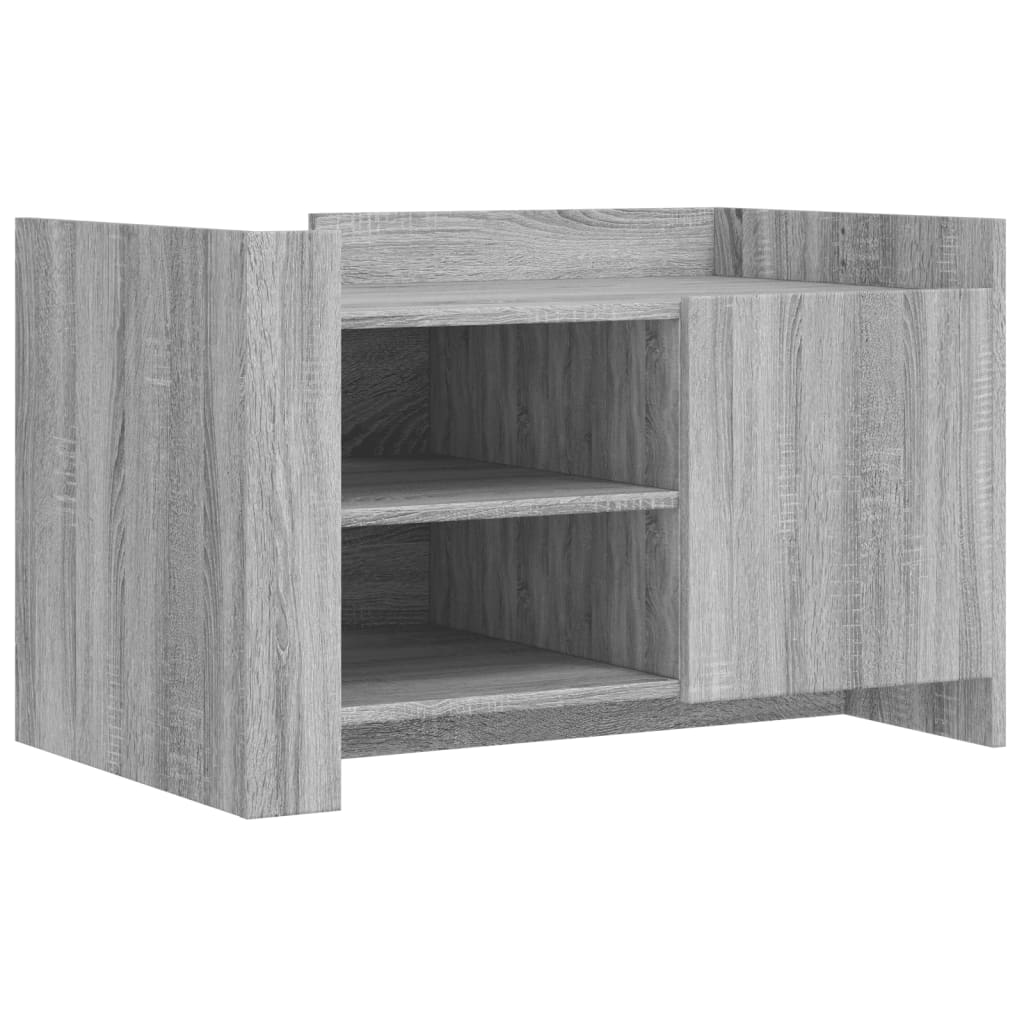 Table basse sonoma gris 80x50x50 cm Bois d'ingénierie - XIOS