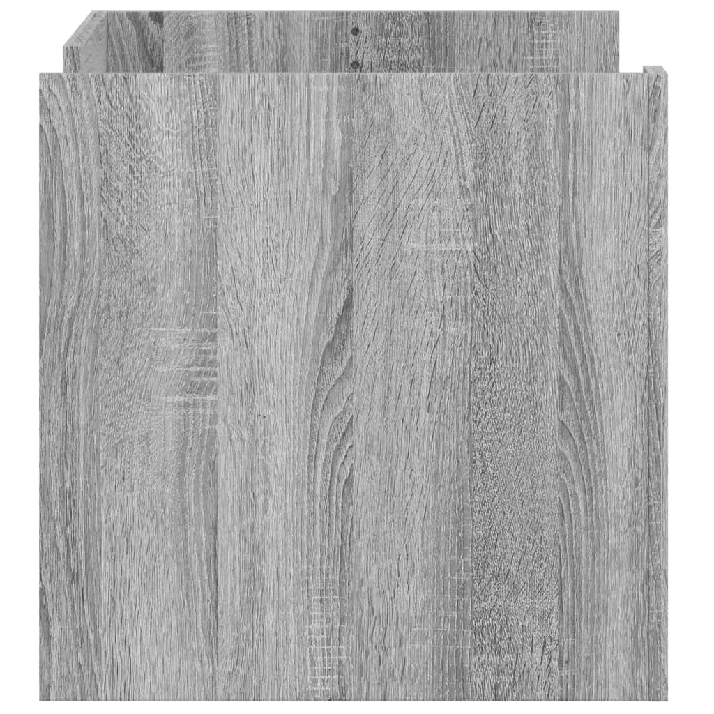Table basse sonoma gris 80x50x50 cm Bois d'ingénierie - XIOS