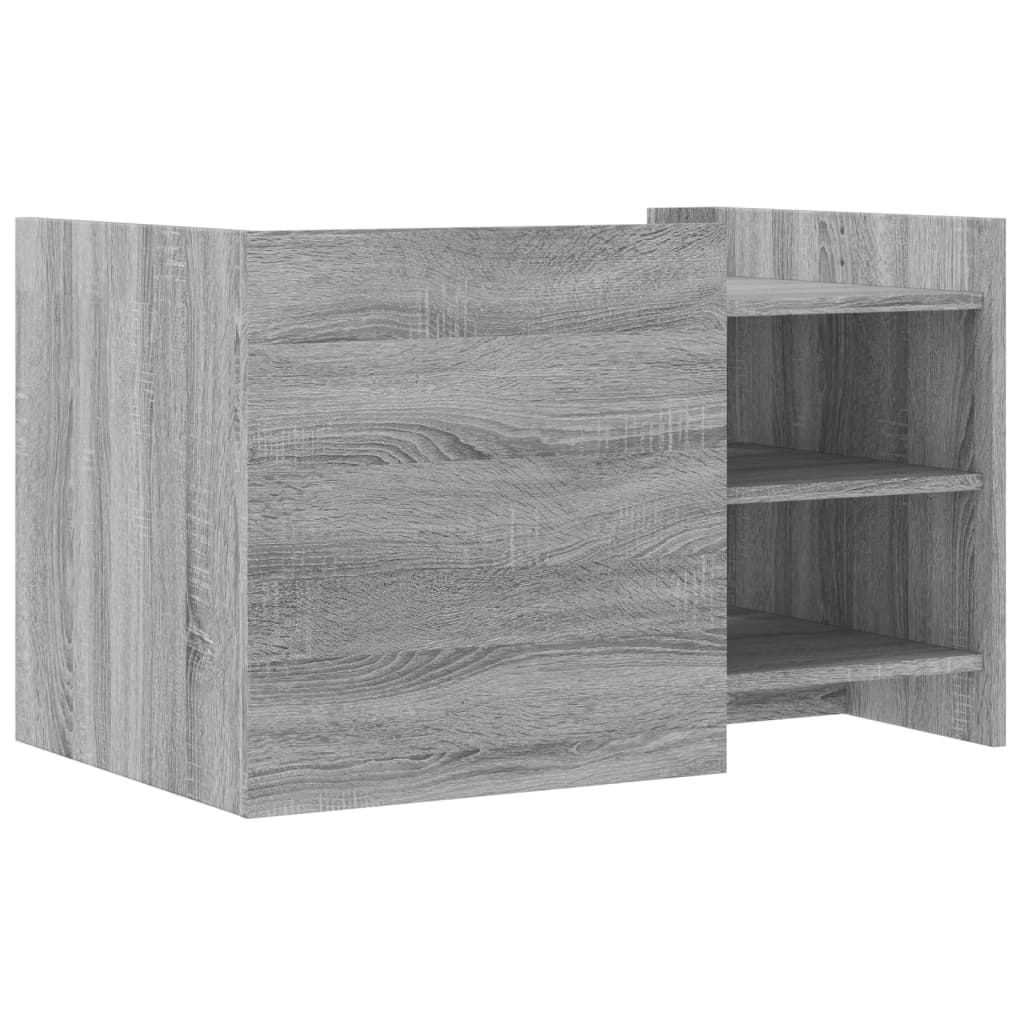 Table basse sonoma gris 80x50x50 cm Bois d'ingénierie - XIOS