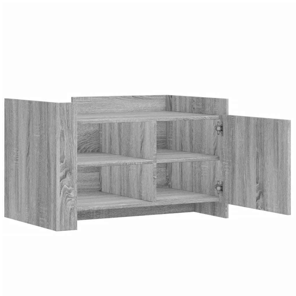 Table basse sonoma gris 80x50x50 cm Bois d'ingénierie - XIOS