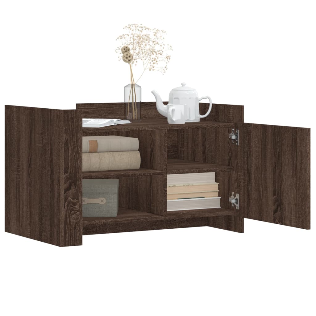 Table basse chêne marron 80x50x50 cm bois d'ingénierie Tables basses vidaXL   