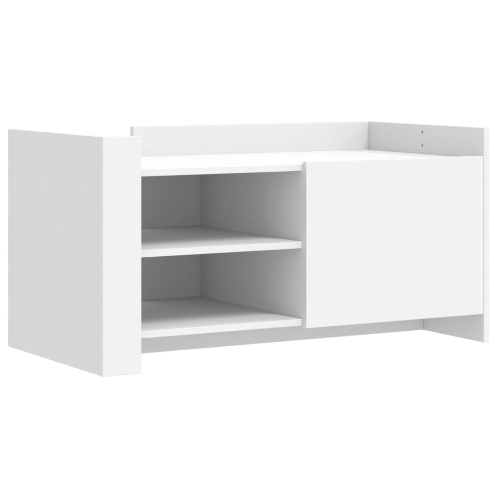 Table basse blanc 100x50x50 cm bois d'ingénierie - XIOS