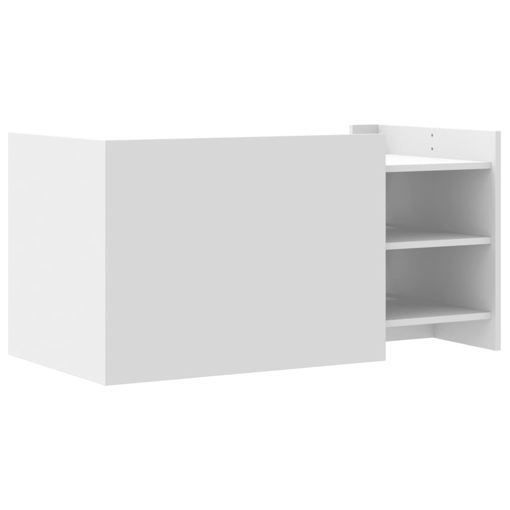 Table basse blanc 100x50x50 cm bois d'ingénierie - XIOS