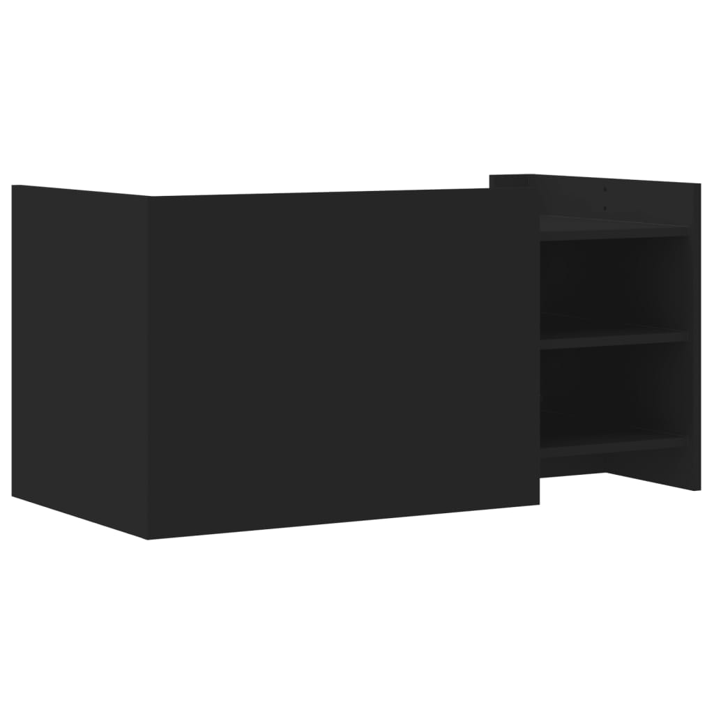 Table basse noir 100x50x50 cm bois d'ingénierie - XIOS