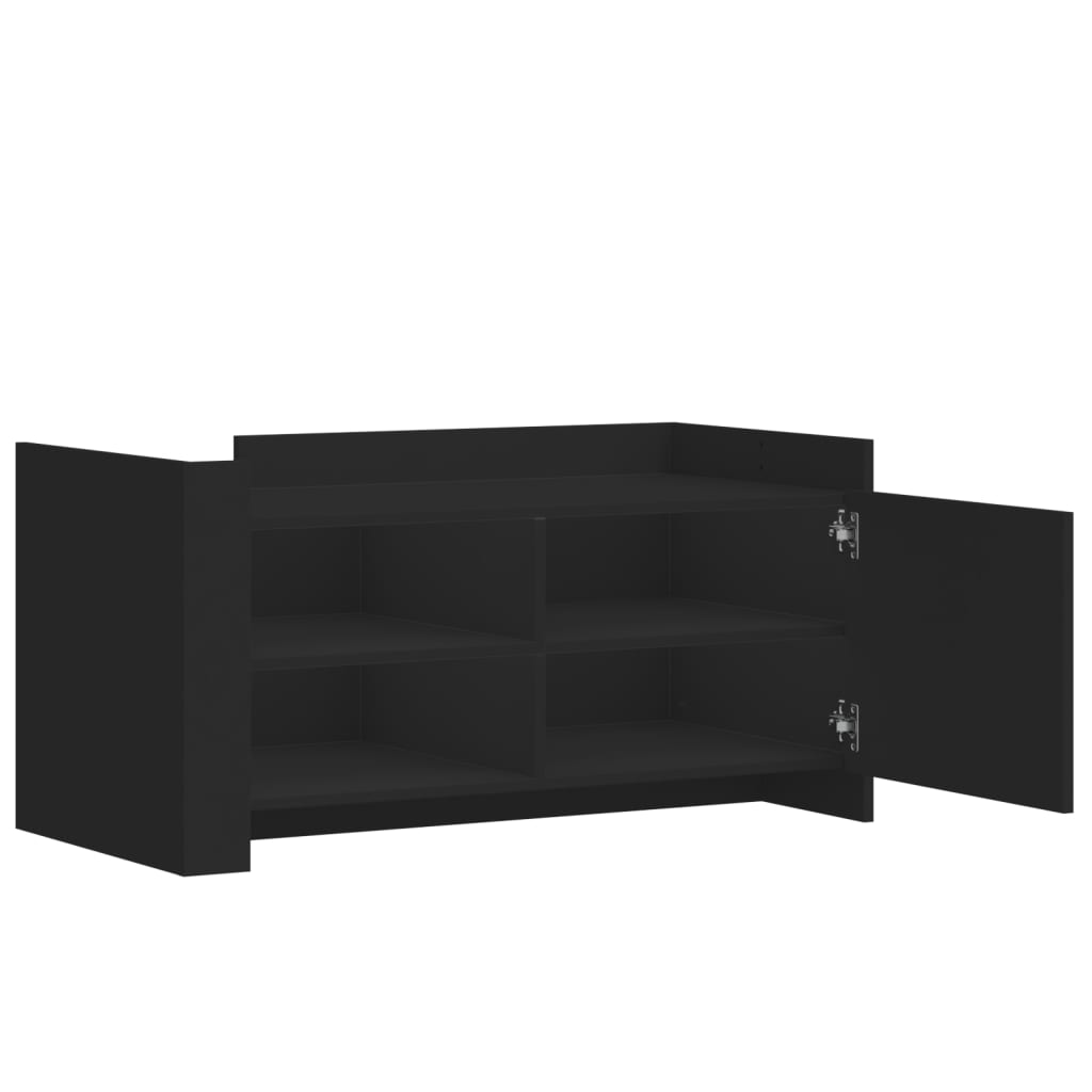 Table basse noir 100x50x50 cm bois d'ingénierie - XIOS
