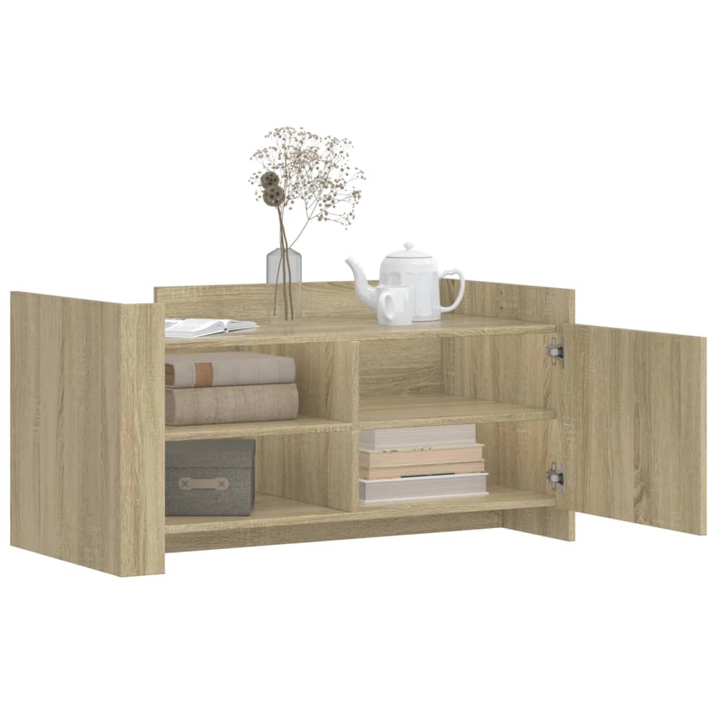 Table basse chêne sonoma 100x50x50 cm bois d'ingénierie XIOS