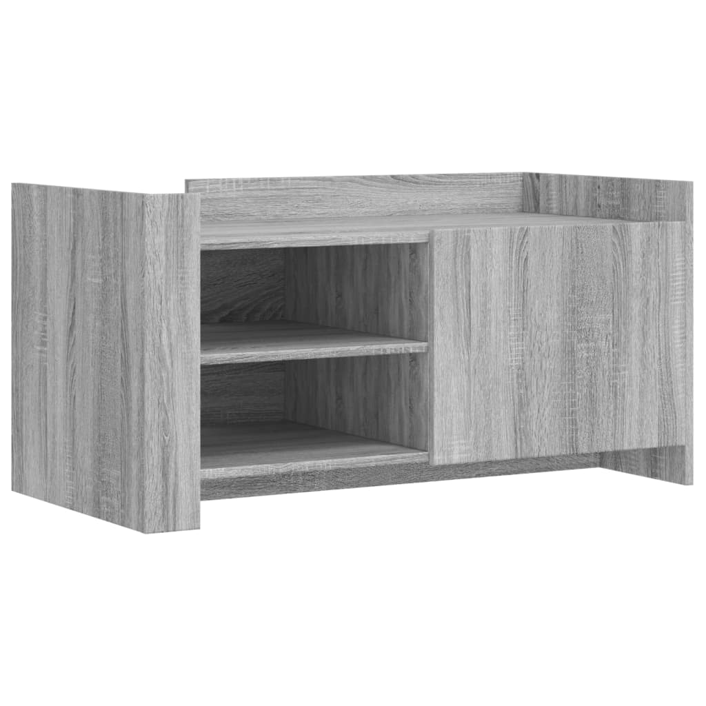 Table basse sonoma gris 100x50x50 cm bois d'ingénierie XIOS