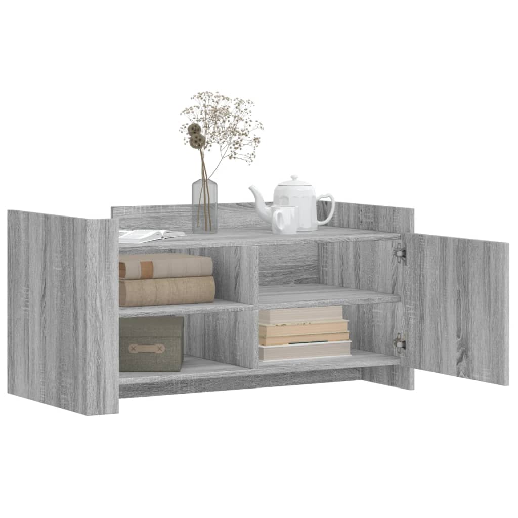 Table basse sonoma gris 100x50x50 cm bois d'ingénierie XIOS