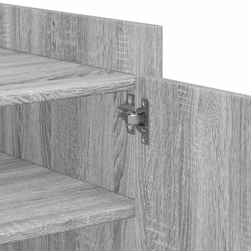 Table basse sonoma gris 100x50x50 cm bois d'ingénierie XIOS