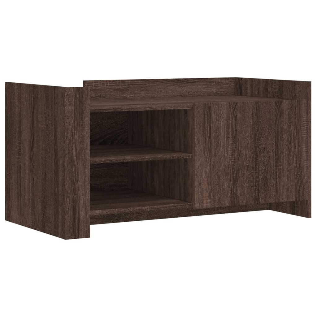 Table basse chêne marron 100x50x50 cm bois d'ingénierie - XIOS