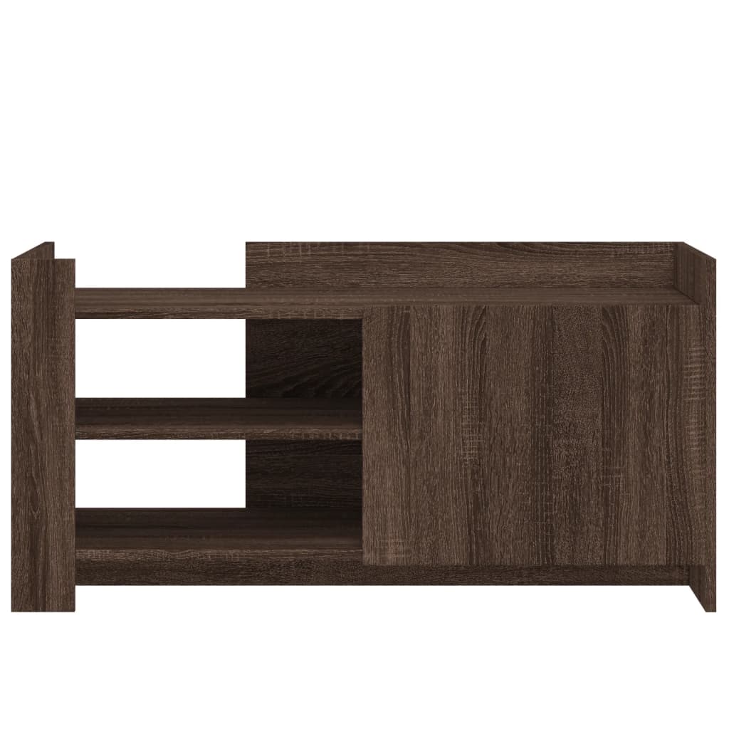 Table basse chêne marron 100x50x50 cm bois d'ingénierie - XIOS