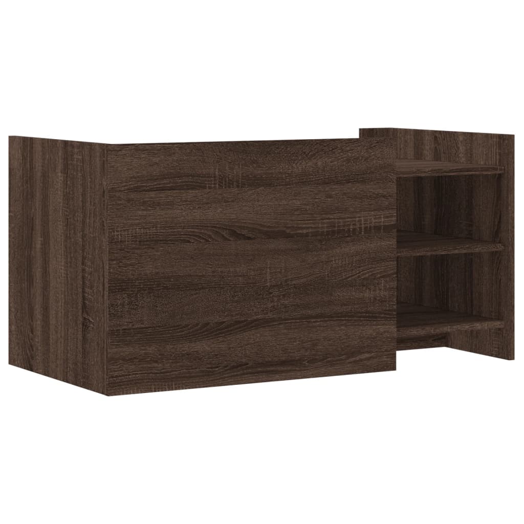 Table basse chêne marron 100x50x50 cm bois d'ingénierie - XIOS