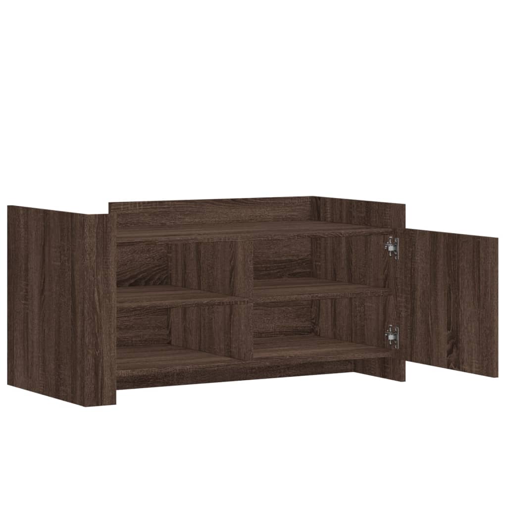 Table basse chêne marron 100x50x50 cm bois d'ingénierie - XIOS
